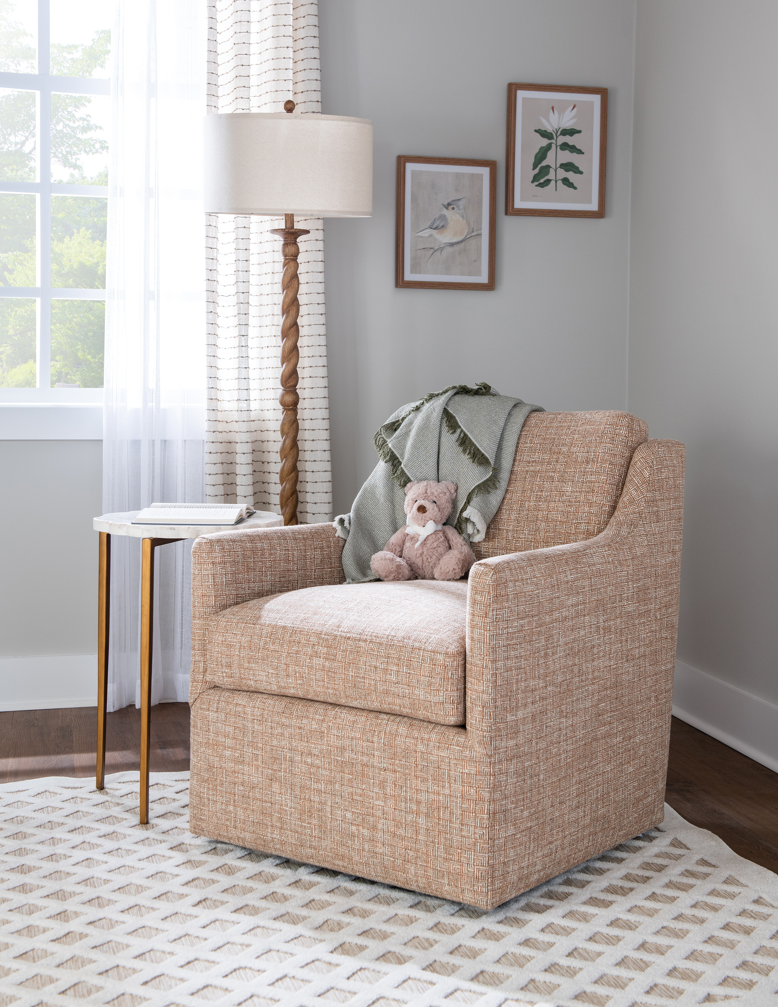 Frances Swivel Glider