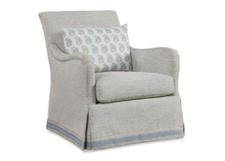 YVETTE SKIRTED SWIVEL GLIDER