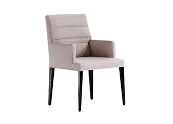 SABRINA ARM QUILTED DINING CHAIR