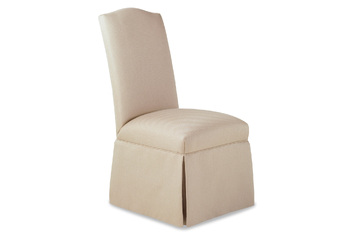 PETRA SKIRTED ARMLESS CHAIR