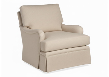 SIMON SKIRTED SWIVEL GLIDER