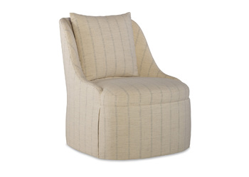 CAMILLE SKIRTED SWIVEL CHAIR